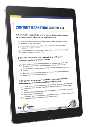 content marketing checklist
